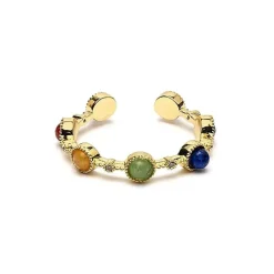 Bague Pierres des 7 Chakras Ajustable