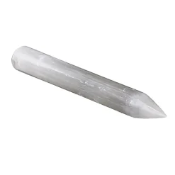 Baguette / bâton de massage pointu en sélénite