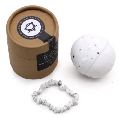 Bombe de bain & Bracelet Jaspe Blanc