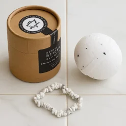 Bombe de bain & Bracelet Jaspe Blanc