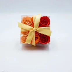 Boîte de 9 roses de savon