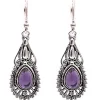 Boucles d'oreilles bohème avec améthyste