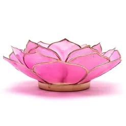 Bougeoirs Pétales de Lotus - Bords dorés