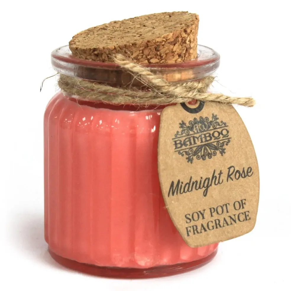 Bougie Cire de soja - Rose de Minuit