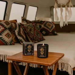 Bougie d'intention en verre 20h | Boho Dreams