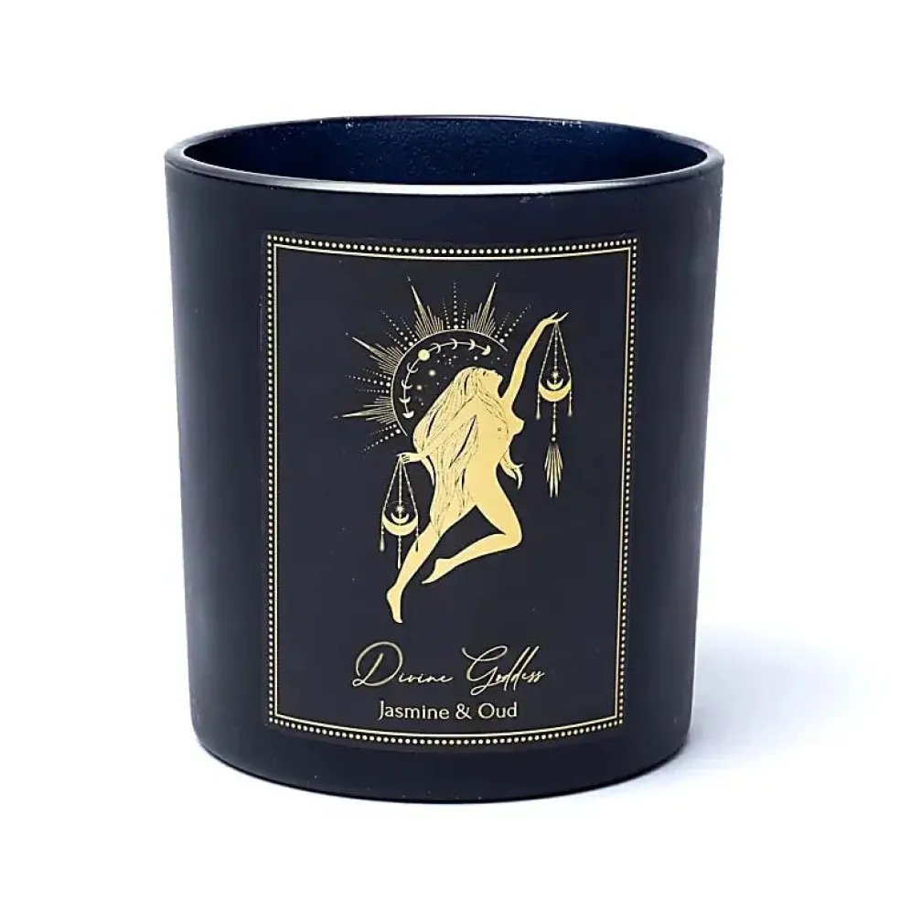 Bougie d'intention en verre 20h | Divine Goddess