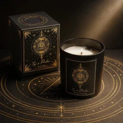 Bougie d'intention en verre 20h | Eye of providence