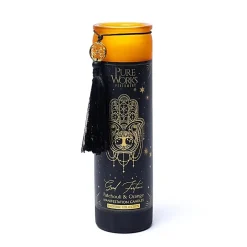 Bougie d'intention en verre 80h | Good Fortune