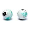 Boules Qi Gong Baoding Yin et Yang marbré vert - 4 cm