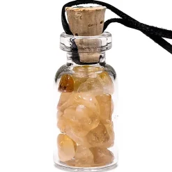 Bouteille en verre de pierres Citrine