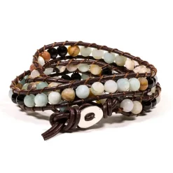 Bracelet Agates multicolores | 87 perles