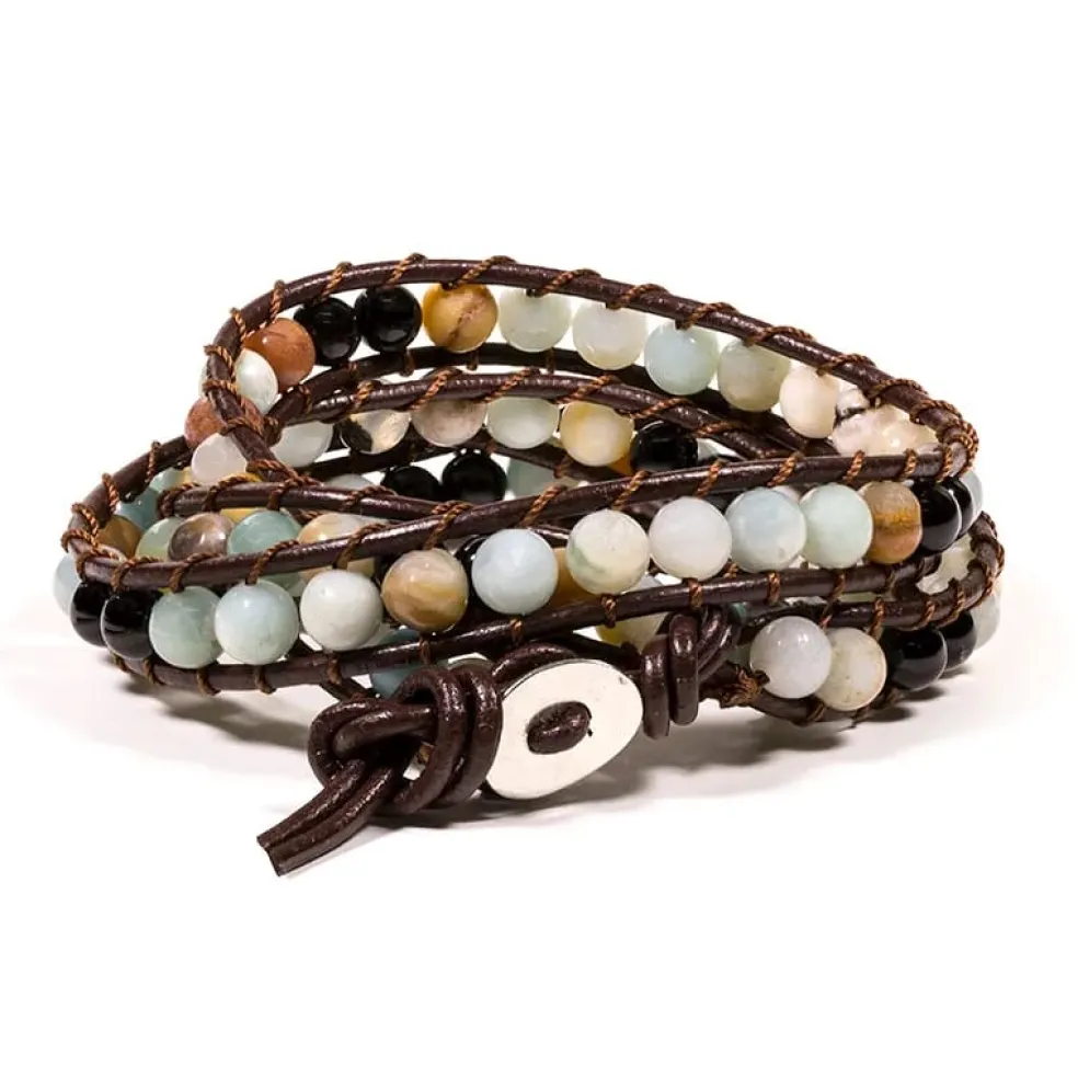 Bracelet Agates multicolores | 87 perles
