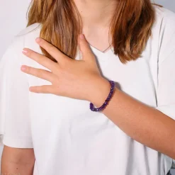 Bracelet Améthyste à facettes