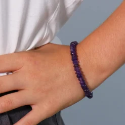 Bracelet Améthyste à facettes