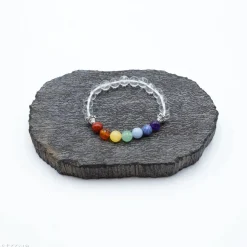 Bracelet 7 chakras | Cristal de roche