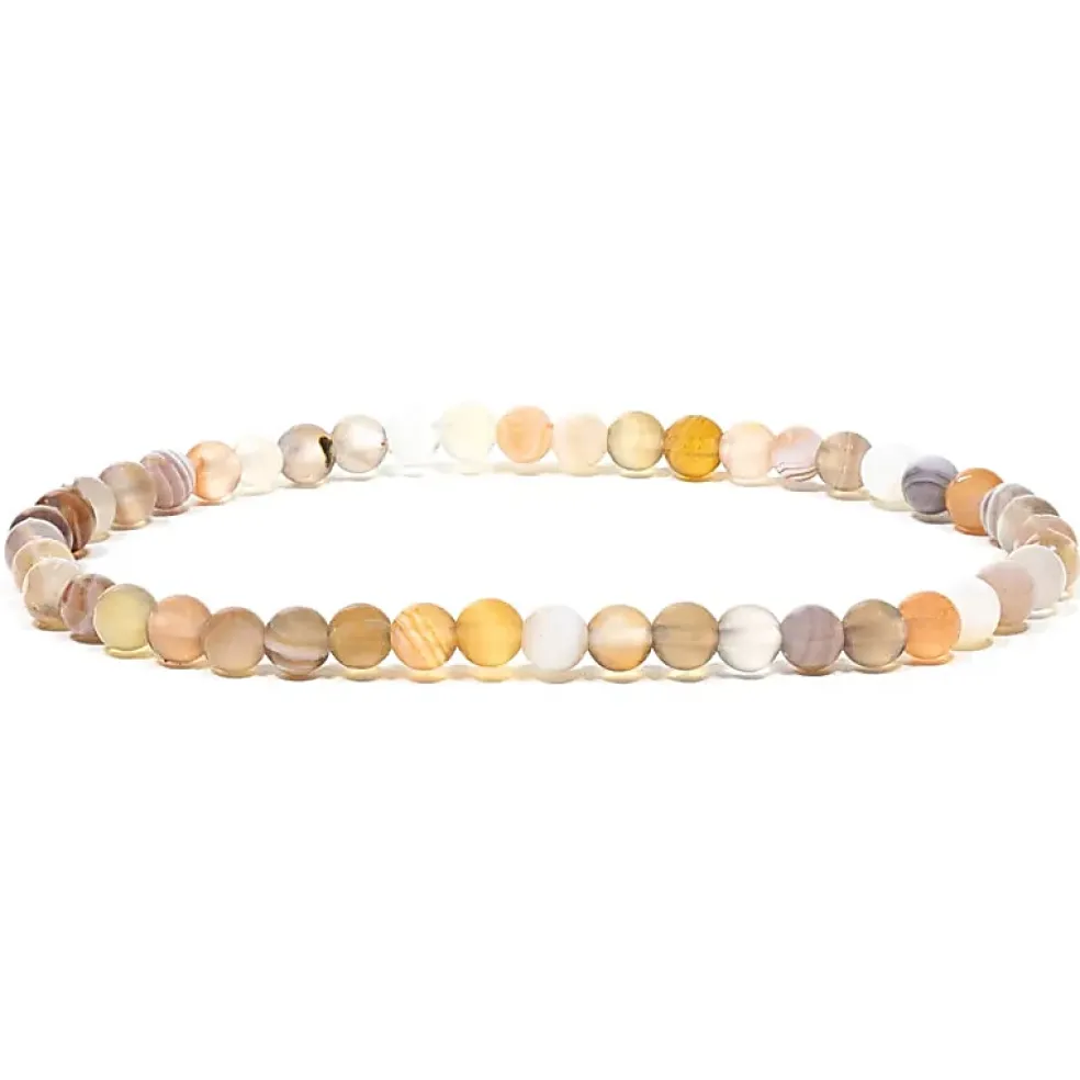 Bracelet en Agate - 4 mm