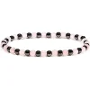 Bracelet Hématite / Quartz rose - 4 mm