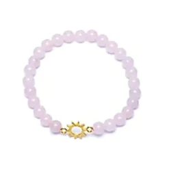 Bracelet Quartz Rose | Charm Soleil