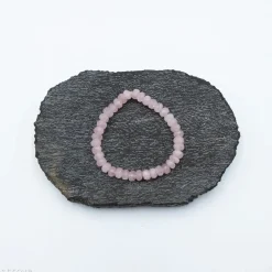 Bracelet Quartz rose à facettes