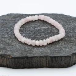 Bracelet Quartz rose à facettes