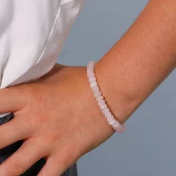 Bracelet Quartz rose à facettes