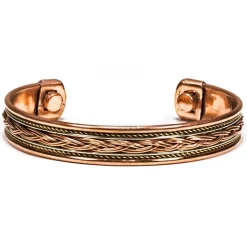 2 Bracelets cuivre magnétique | Tressés