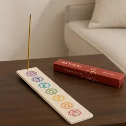 Brûle encens en grès - rectangulaire