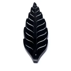 Brûleur encens bâton en stéatite - Forme de Feuille