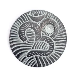 Brûleur encens cônes et bâtons - gravure Om