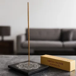 Brûleur encens en stéatite - Mandala