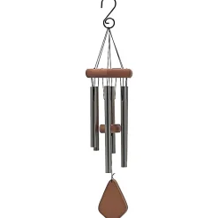 Carillon à vent 6 tubes alu et bois - 50 cm