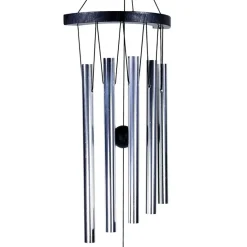 Carillon à vent 5 tubes alu Ying-Yang - 35 cm