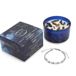 Coffret Cadeaux Bougie et Bracelet - Cancer