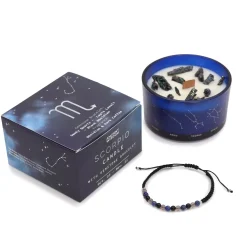 Coffret Cadeaux Bougie et Bracelet - Scorpion