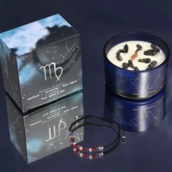 Coffret Cadeaux Bougie et Bracelet - Vierge
