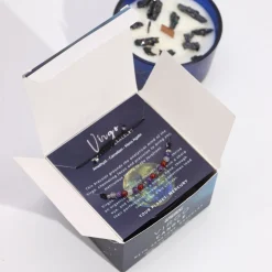 Coffret Cadeaux Bougie et Bracelet - Vierge