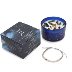 Coffret Cadeaux Bougie et Bracelet - Gémeaux