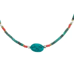 Collier de pierres précieuses - Turquoise