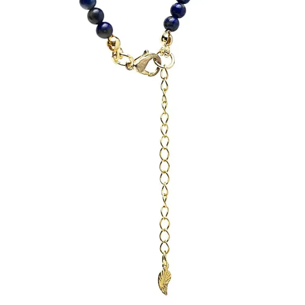 Collier Lapis-lazuli avec Pendentif Lune