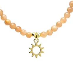 Collier Pierre de Soleil avec Pendentif Soleil