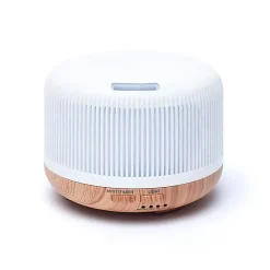 Diffuseur d'arômes à ultrasons - Rond blanc naturel | 300 ml