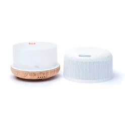 Diffuseur d'arômes à ultrasons - Rond blanc naturel | 300 ml