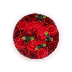 Fleurs de savon - boîte ronde