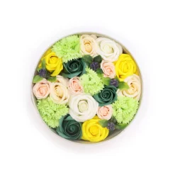 Fleurs de savon - boîte ronde