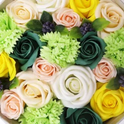 Fleurs de savon - boîte ronde