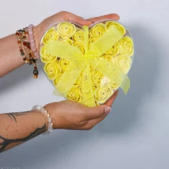 Fleurs de savon - Coeur de 24 roses