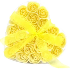 Fleurs de savon - Coeur de 24 roses