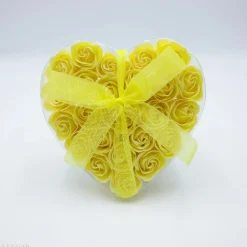 Fleurs de savon - Coeur de 24 roses