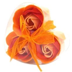 Fleurs de savon - Coeur de 3 roses