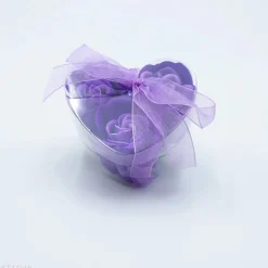 Fleurs de savon - Coeur de 3 roses